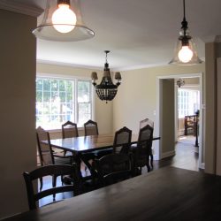 After, kitchen to dining room